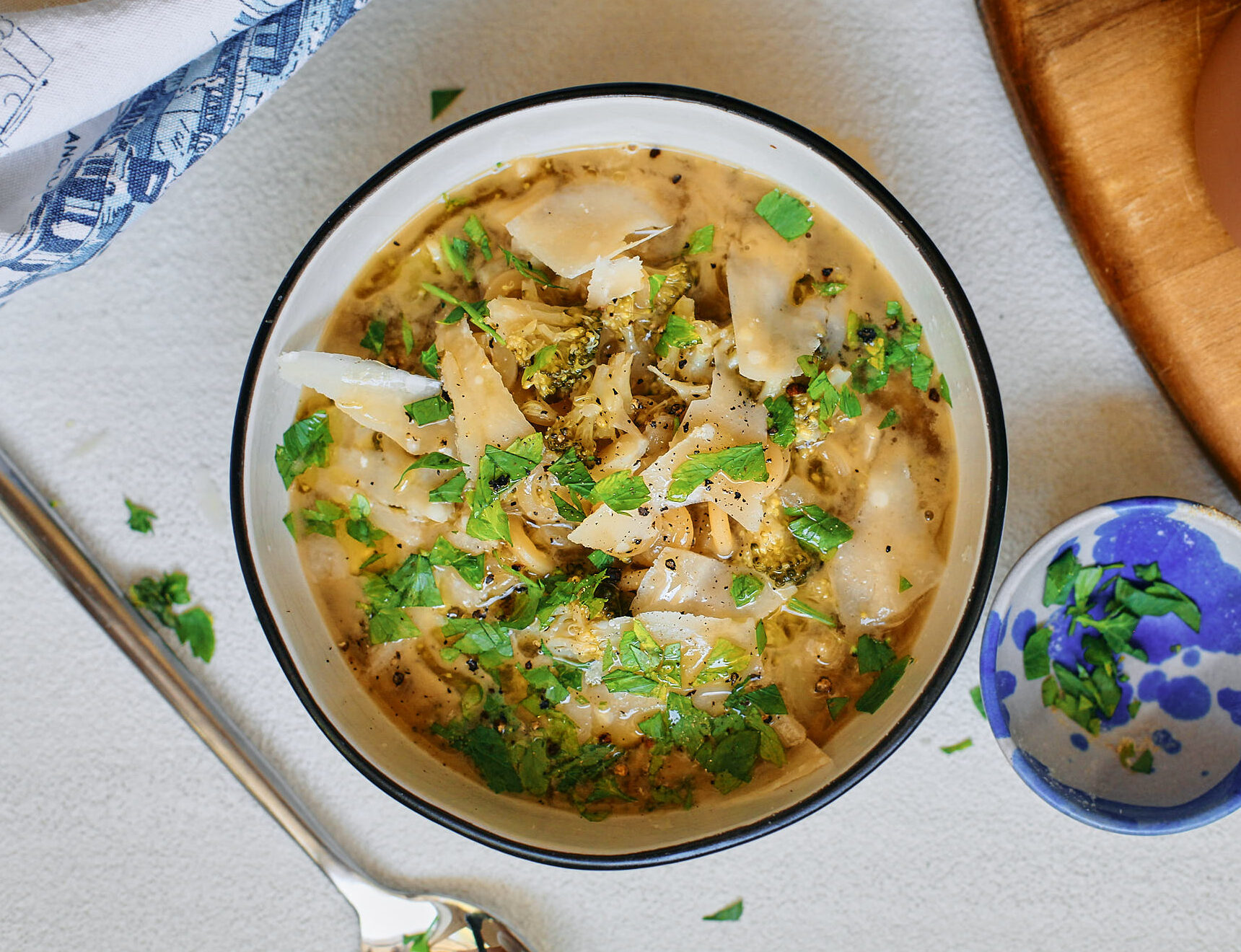 italian broccoli parmesan soup