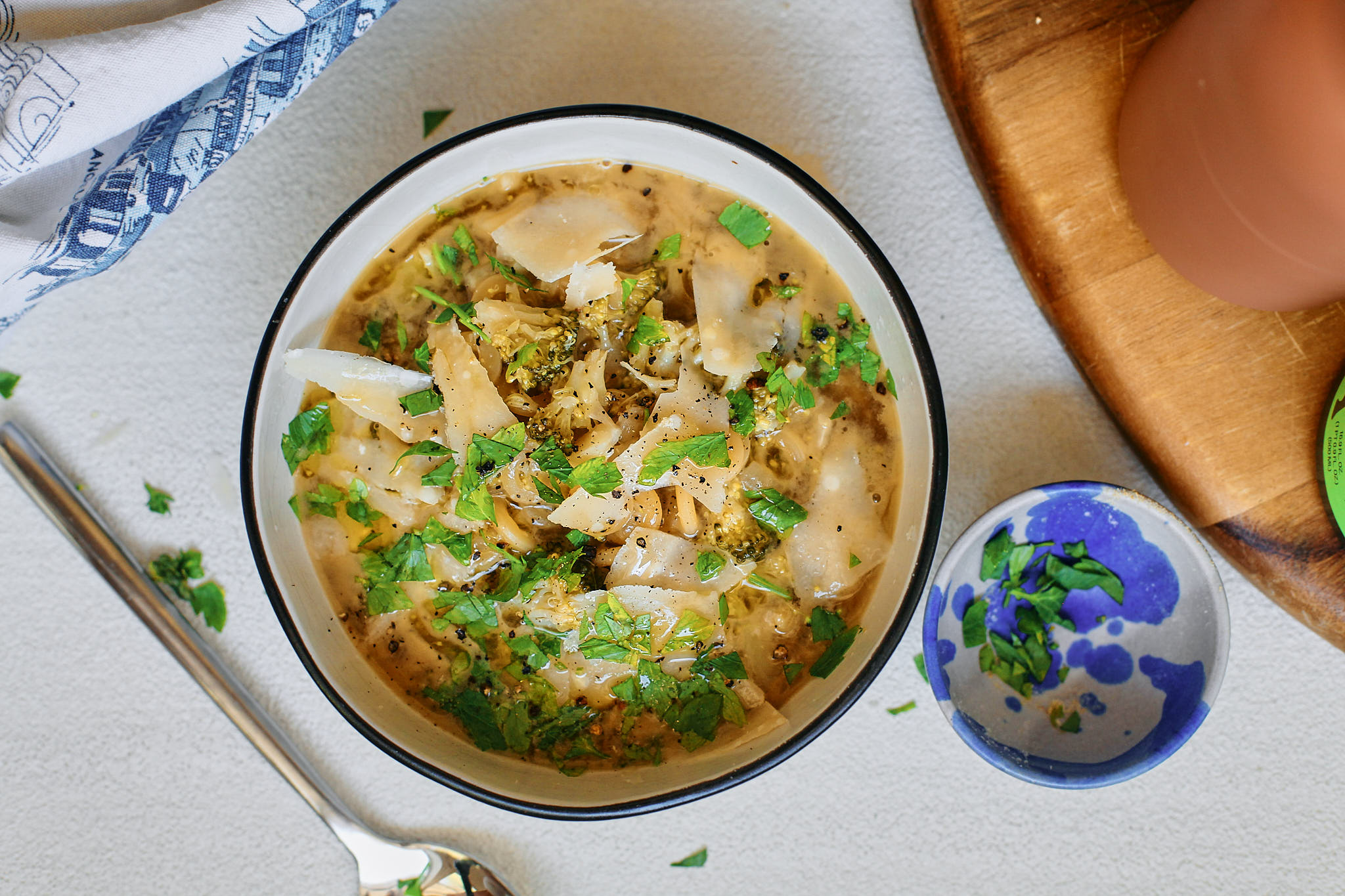 Broccoli Soup 3 bowl of italian broccoli soup