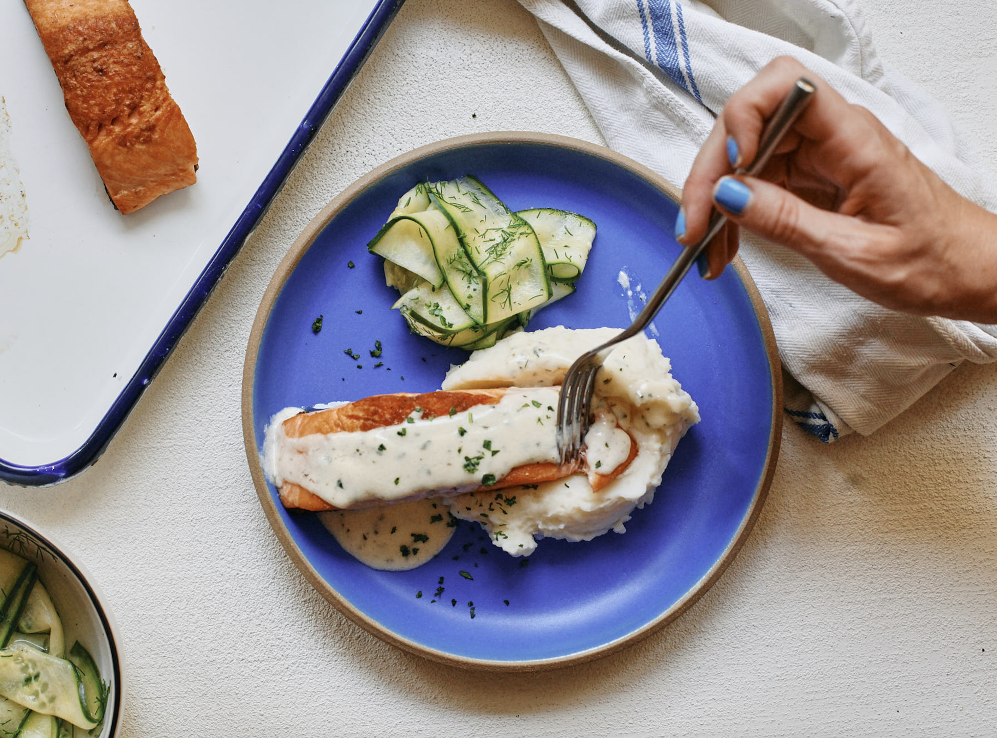 salmon with norwegian butter sauce