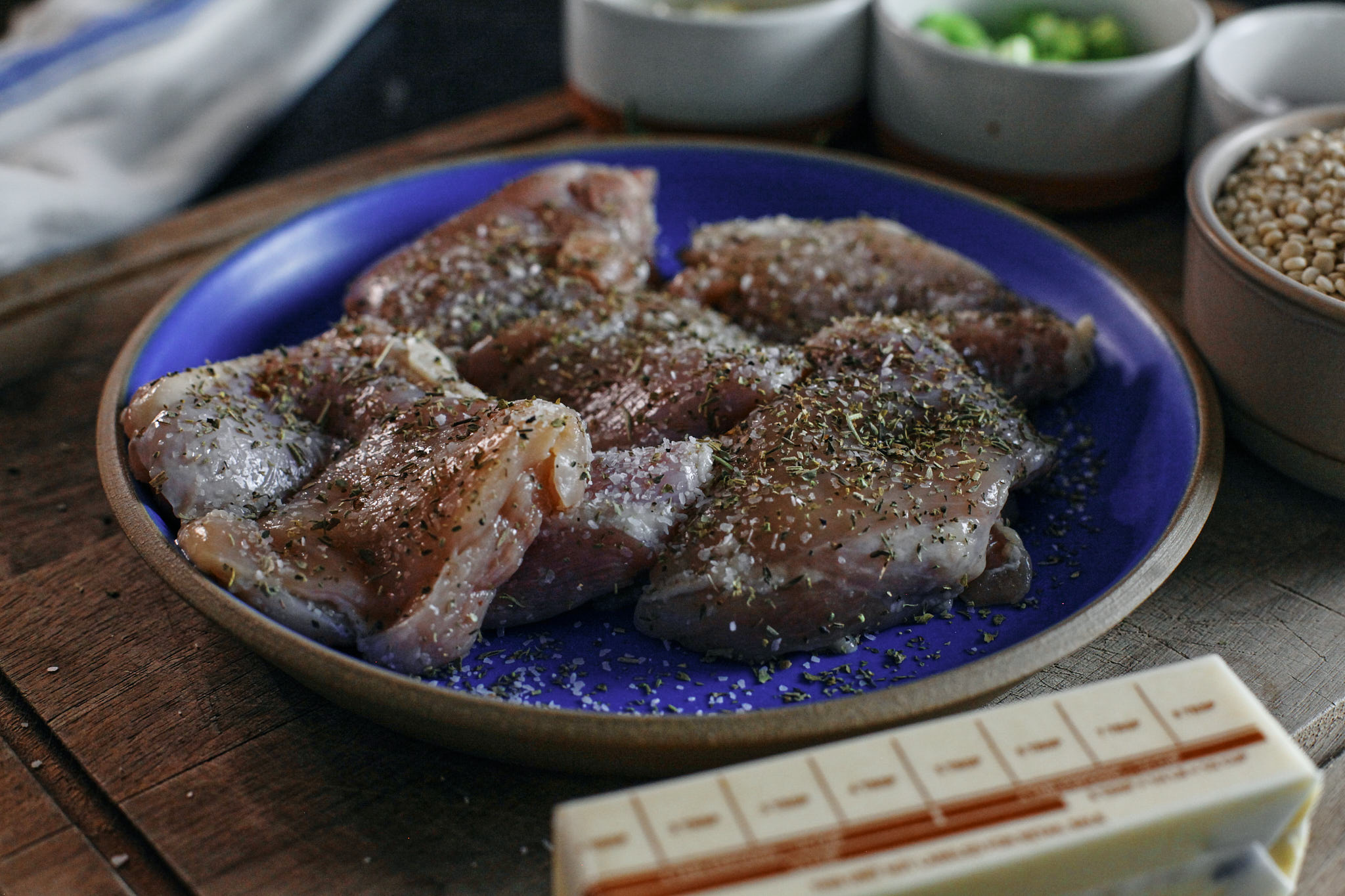 seasoned chicken thighs