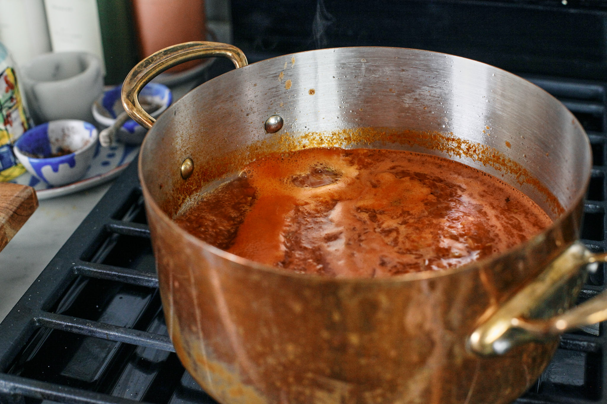 soup simmering