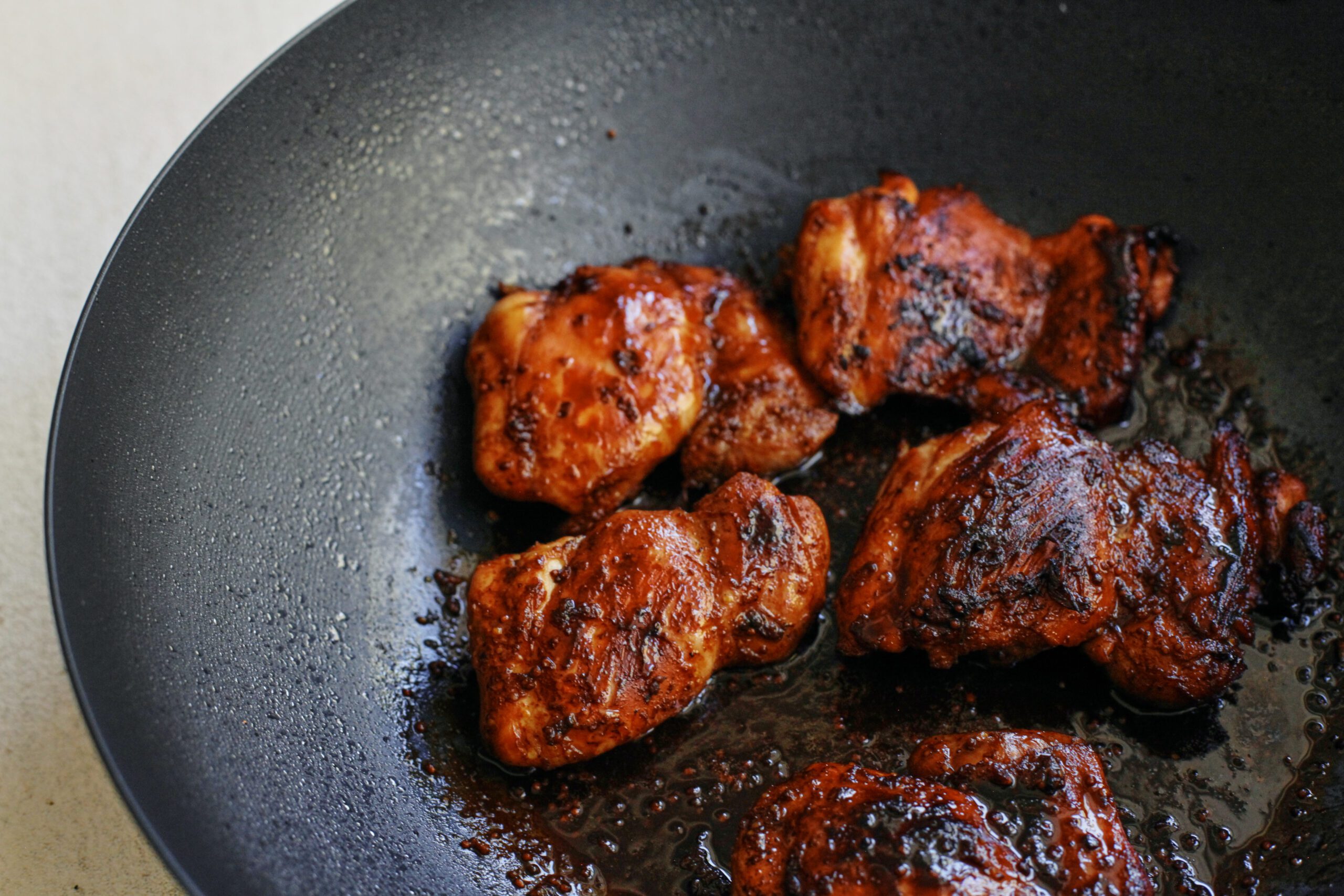 sticky sesame dijon chicken