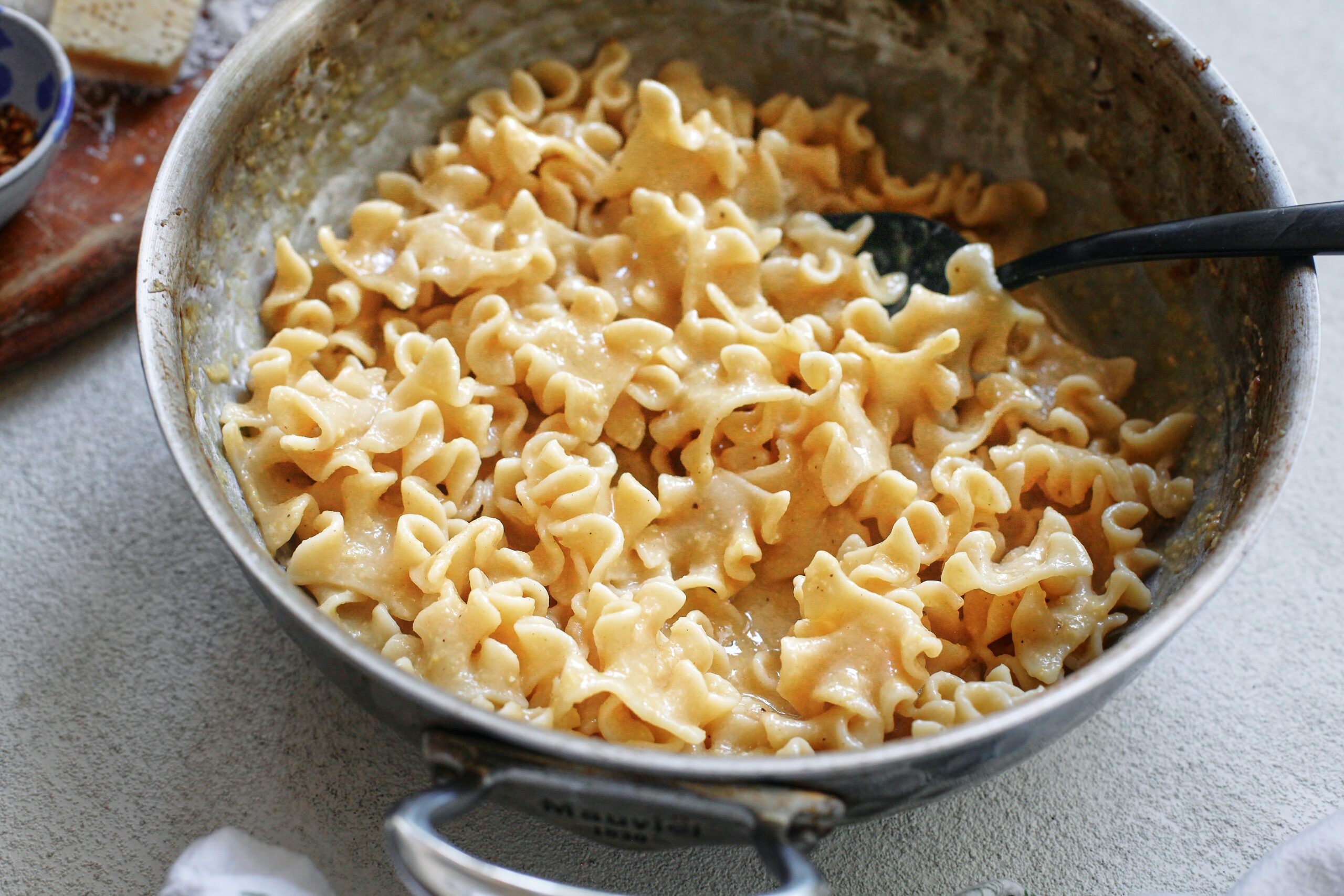 pasta with a creamy corn sauce